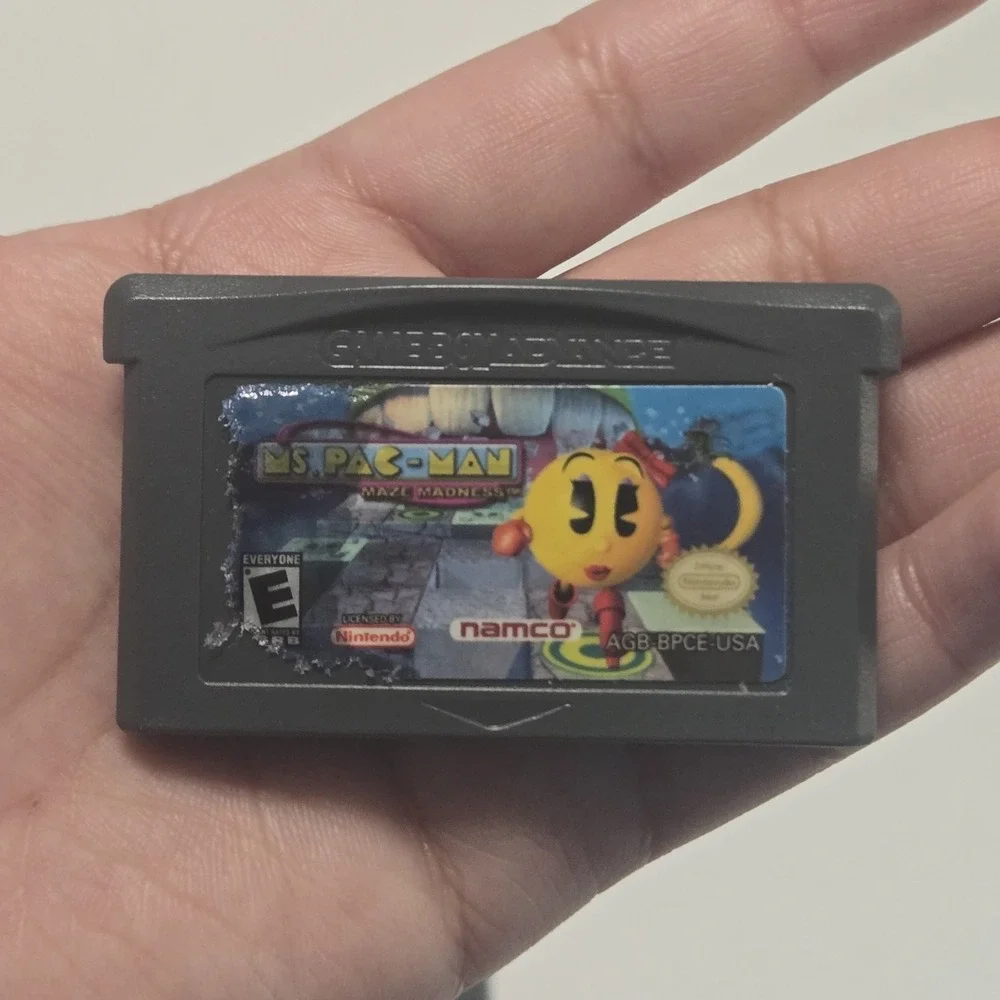 Nintendo‎ Game Boy Advance Lot 5 Games Finding Nemo Ms Pac-Man Tiger Woods GBA
